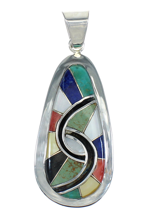 Multicolor Sterling Silver Pendant MX65469